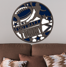 Load image into Gallery viewer, Personalized Football Sports Sign SVG Glowforge Files
