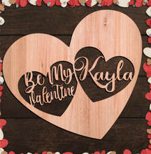 Load image into Gallery viewer, Personalized Valentines Day Be Mine Heart Svg Glowforge Files
