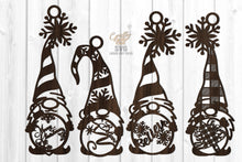 Load image into Gallery viewer, Christmas Gnome Ornament SVG Laser Cut Files
