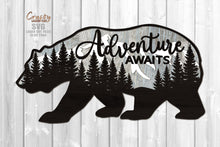 Load image into Gallery viewer, Adventure SVG Bear SVG Laser Cut Files bear sign svg glowforge files
