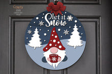 Load image into Gallery viewer, Christmas Gnome SVG Laser Cut Files | Let It Snow SVG
