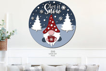 Load image into Gallery viewer, Christmas Gnome Sign SVG Laser Cut Files
